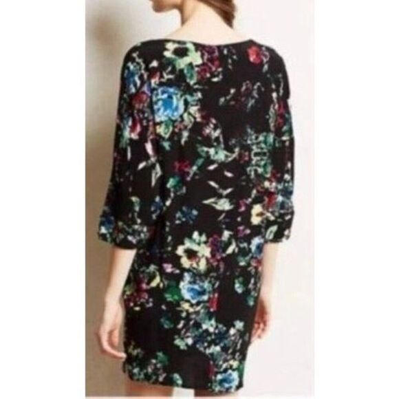 Maeve Petal Palette Dolman Slouchy Split Hem Mini Dress Women's Small - Picture 2 of 12